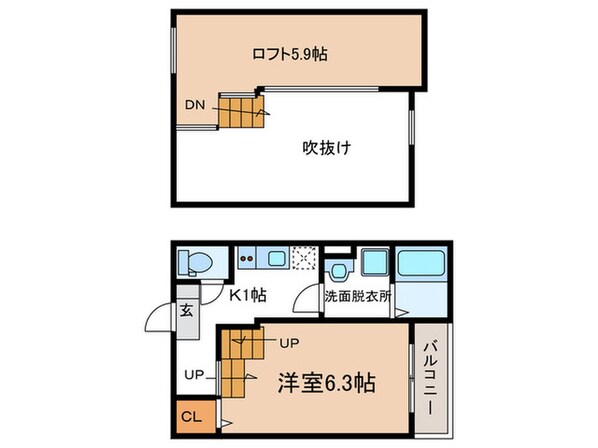 パークサイド北斗の物件間取画像